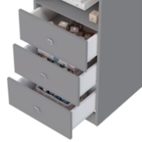 Детский шкаф Polini Kids Simple Cерый фото №4 — интернет-магазин Desire.md