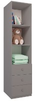 Детский шкаф Polini Kids Simple Cерый фото №5 — интернет-магазин Desire.md