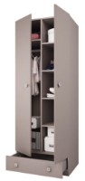 Детский шкаф Polini Kids Simple с 1 ящиком Cерый фото №2 — интернет-магазин Desire.md