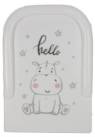 Пеленальная доска Polini Kids Бегемотик с бортиками