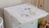 Мягкий пеленальный матрасик Polini Kids Малышарики Солнечный день на комод 77х72см Желтый фото №2 — интернет-магазин Desire.md