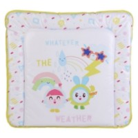 Мягкий пеленальный матрасик Polini Kids Малышарики Солнечный день на комод 77х72см Желтый