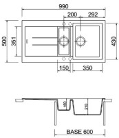 Chiuvetă de bucătărie Plados Elegance AM9915 UG55 Sahara imaginea #2 — magazin online Desire.md