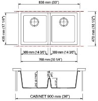 Кухонная мойка Plados One ON8420ST UM42 Titanium фото №2 — интернет-магазин Desire.md
