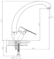 Смеситель для кухни Rozzy Jenori Lotus (RBZZ002-8N) фото №2 — интернет-магазин Desire.md