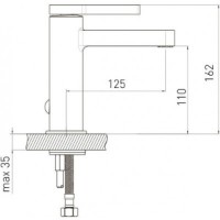 Смеситель для умывальника VOLLE Mora (1537.010101) фото №2 — интернет-магазин Desire.md