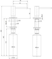 Дозатор моющего средства Reginox R35450 фото №2 — интернет-магазин Desire.md