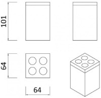 Pahar pentru periuțe de dinți Rozzy Jenori First (RJAC020-03SS) imaginea #2 — magazin online Desire.md