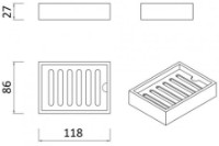 Мыльница Rozzy Jenori First (RJAC020-05SS) фото №2 — интернет-магазин Desire.md