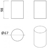 Pahar pentru periuțe de dinți Rozzy Jenori Lublin (RJAC023-04SS) imaginea #2 — magazin online Desire.md