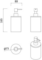 Dozator săpun lichid Rozzy Jenori Poznan (RJAC025-03WO) imaginea #2 — magazin online Desire.md