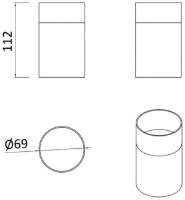 Pahar pentru periuțe de dinți Rozzy Jenori Warsaw (RJAC022-04NI) imaginea #2 — magazin online Desire.md
