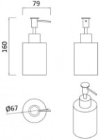 Dozator săpun lichid Rozzy Jenori Wroclaw (RJAC024-02BL) imaginea #2 — magazin online Desire.md