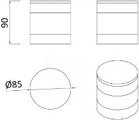Стакан с крышкой для ванной Rozzy Jenori Wroclaw (RJAC024-05BL) фото №2 — интернет-магазин Desire.md