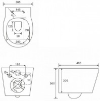 Унитаз Imprese Bilina i11065 фото №2 — интернет-магазин Desire.md