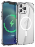 Чехол Hoco Magnetic Series Airbag anti-fall Protective Shell for iPhone 14 Pro Transparent