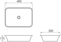 Умывальник Imprese Elanta i11521 фото №2 — интернет-магазин Desire.md