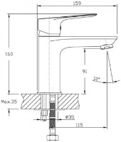 Baterie lavoar Imprese Loreta 05350 imaginea #2 — magazin online Desire.md