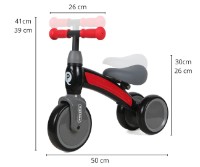 Bicicleta fără pedale Qplay Sweetie Red imaginea #8 — magazin online Desire.md
