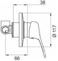 Смеситель для душа Esta Remix 30 фото №2 — интернет-магазин Desire.md