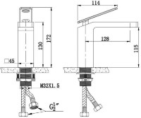 Смеситель для умывальника Fala Noir 1 (75880) фото №2 — интернет-магазин Desire.md