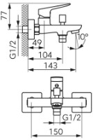 Baterie pentru cadă Ferro Vitto BVI1VLG imaginea #3 — magazin online Desire.md