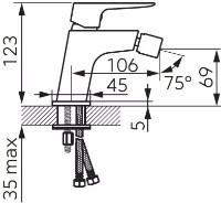 Baterie pentru bideu Ferro Vitto BVI6VLG imaginea #2 — magazin online Desire.md