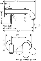 Смеситель для умывальника Hansgrohe Vernis Blend (71576670) фото №2 — интернет-магазин Desire.md
