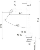 Baterie lavoar Remer X11LXLCFP Black Matt imaginea #2 — magazin online Desire.md