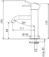 Baterie lavoar Remer X12NO Black Matt imaginea #2 — magazin online Desire.md