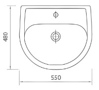 Lavoar Lapino Platin 5111 55cm imaginea #2 — magazin online Desire.md