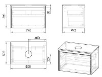 Dulap cu lavoar Imprese Bilovec f3216W imaginea #5 — magazin online Desire.md