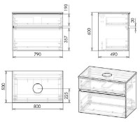 Dulap cu lavoar Imprese Blatna L f32108Dr imaginea #5 — magazin online Desire.md