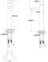 Смеситель для умывальника Rozzy Jenori Cube S (RBSS201-1B) фото №2 — интернет-магазин Desire.md