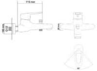 Смеситель для ванны Rozzy Jenori Narciz (RBZ100-3) фото №2 — интернет-магазин Desire.md