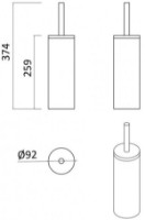 Perie WC Rozzy Jenori Poznan (RJAC025-02WO) imaginea #2 — magazin online Desire.md