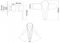 Baterie de duș Rozzy Jenori Tulip (RBZ081-5) imaginea #2 — magazin online Desire.md