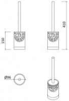 Perie WC Rozzy Jenori Warsaw (RJAC022-01NI) imaginea #2 — magazin online Desire.md