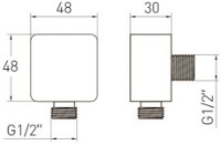 Душевой отвод VOLLE Cascada S20 (16100001) фото №2 — интернет-магазин Desire.md