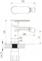 Baterie pentru bideu VOLLE Fiesta (1534.020101) imaginea #2 — magazin online Desire.md