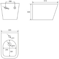 Биде VOLLE Libra (13-41-166) фото №2 — интернет-магазин Desire.md