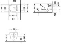 Унитаз Duravit Me by Starck Rimless (45290900A1) фото №2 — интернет-магазин Desire.md