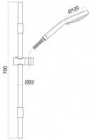 Душевой набор Fiore 30N398N5 фото №2 — интернет-магазин Desire.md