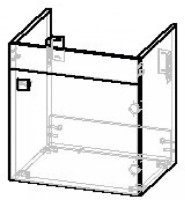 Dulap cu lavoar Rozzy Jenori Atlas (RJFU005-10GR) imaginea #4 — magazin online Desire.md