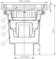 Rigolă de duș HL HL606W/1 (21742) imaginea #2 — magazin online Desire.md