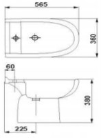 Биде Hybner Klaudia (3300) фото №2 — интернет-магазин Desire.md