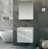 Шкаф с зеркалом Orka Bafa 65 White (2838) фото №3 — интернет-магазин Desire.md