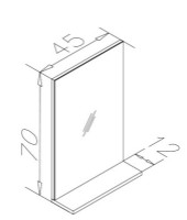 Зеркало для ванной Orka Brick 45 фото №2 — интернет-магазин Desire.md