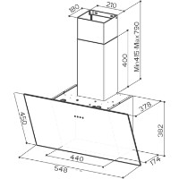 Вытяжка Faber Tweet EV8 LED BK A55 фото №2 — интернет-магазин Desire.md