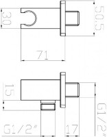 Suport de duș Imprese HC04 imaginea #2 — magazin online Desire.md